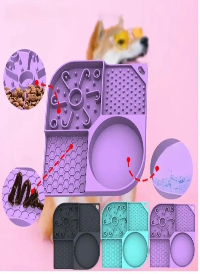VishBin Pet Licking Mat Slow Feeder for Dogs and Cats, Anxiety Relief, Strong Suction Cups, Food Grade Silicone, Flexible and Easy-to-Clean Dog Lick Mat, Perfect for Dogs and Cats - Image 3